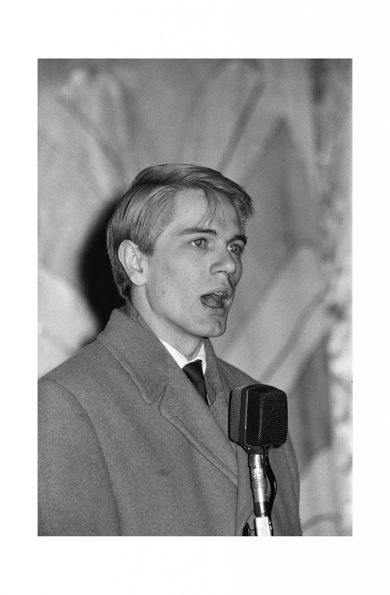 Adam Faith - Young and Singing On Stage, England, 1961 Print
