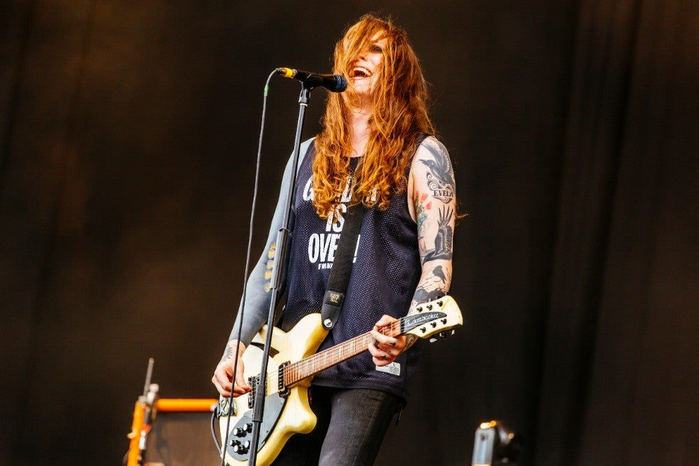 Against Me! - Laura Jane Grace Playing Guitar Live, England, 2015 Poster