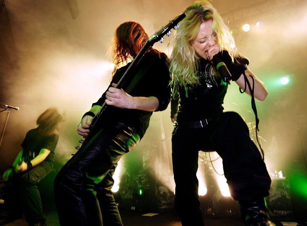 Arch Enemy -  Fredrik Åkesso and Angela Gossow Live, Australia, 2005 Poster (2/3)