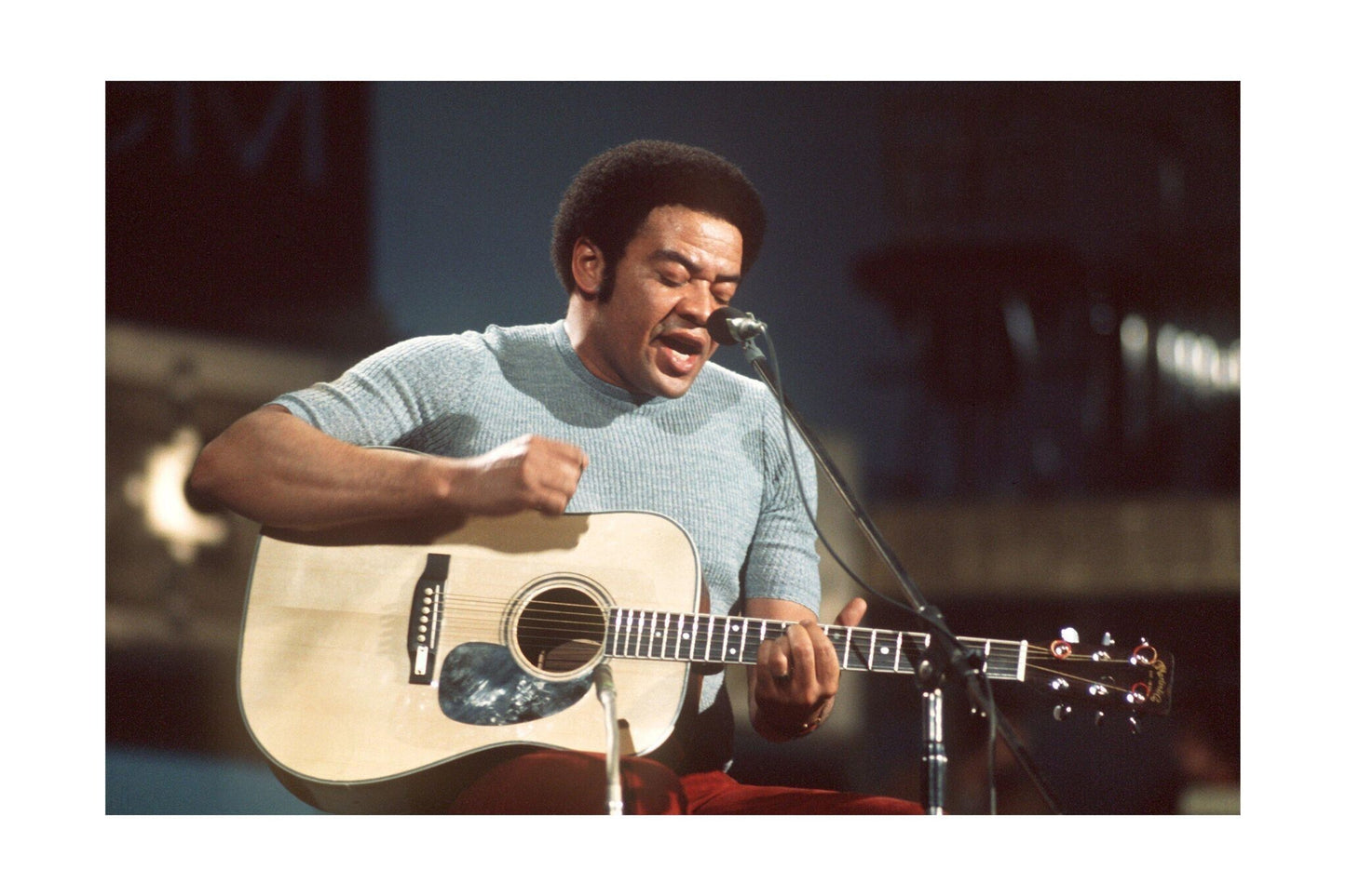 Bill Withers - On Stage at the Cannes Music Festival, France, 1973 Print