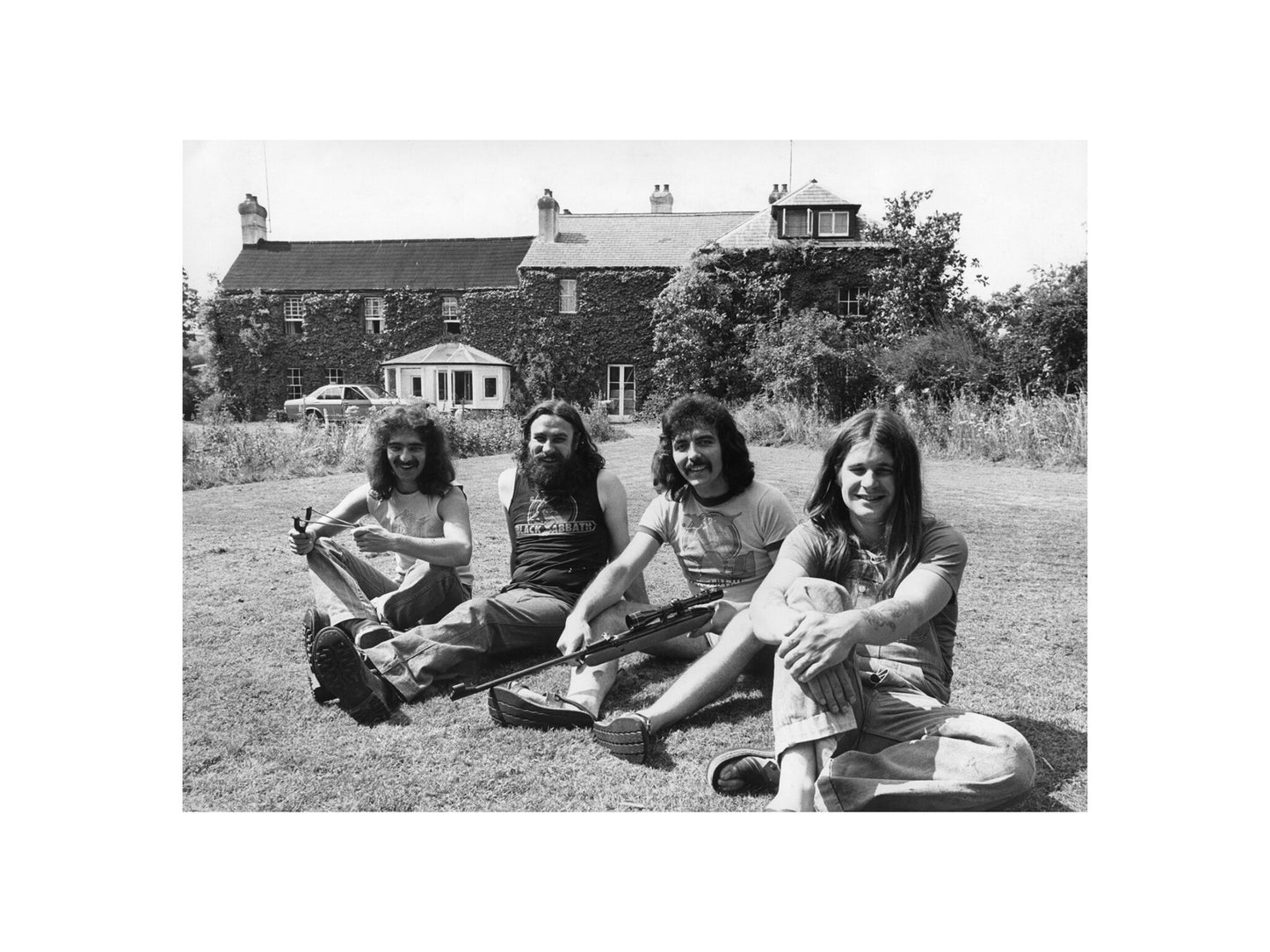 Black Sabbath - Outside Rockfield Studios, Wales, UK, 1977 Print 1