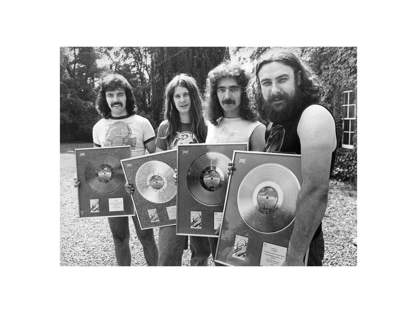 Black Sabbath - With Silver Discs For Technical Ecstasy, Wales, UK, 1977 Print 4