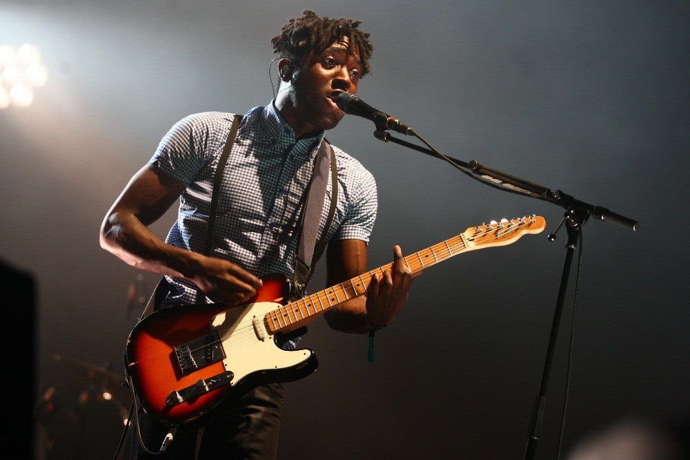 Bloc Party - Kelle Okereke Playing and Singing on Stage, England, 2009 Poster (3/4)