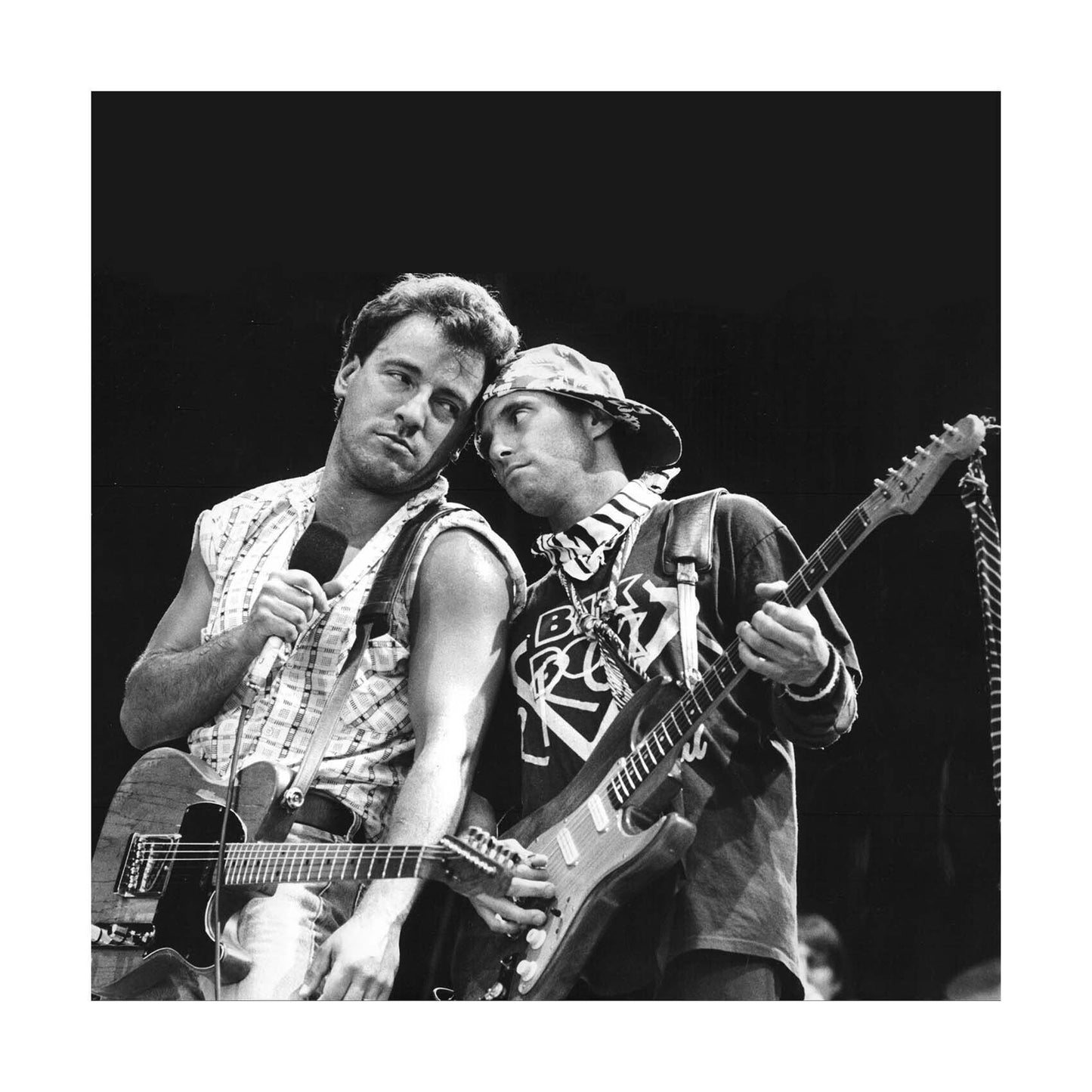 Bruce Springsteen - On Stage with Nils Lofgren, England, 1985 Print