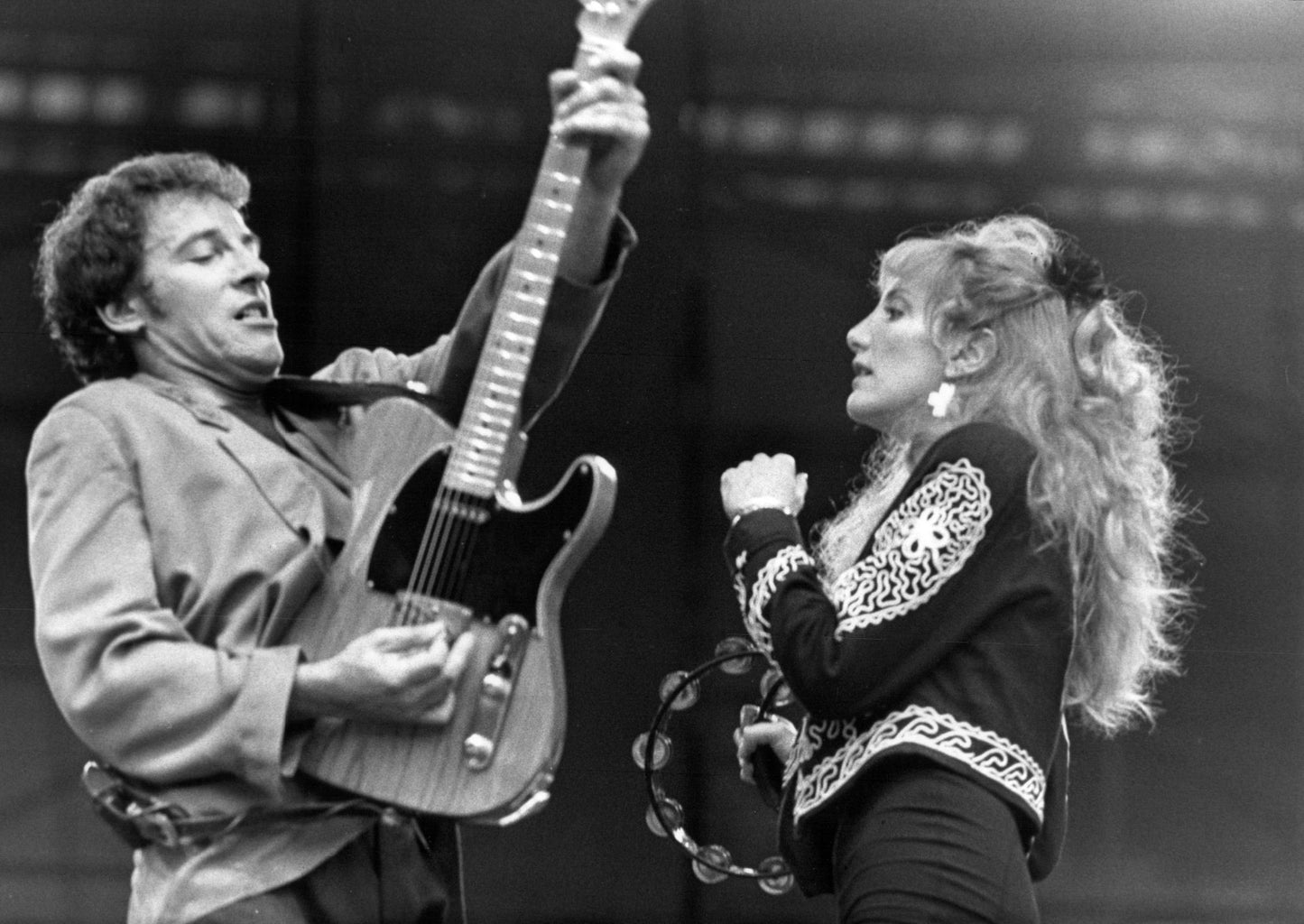 Bruce Springsteen - Live with Patti Scialfa, England, 1988 Print