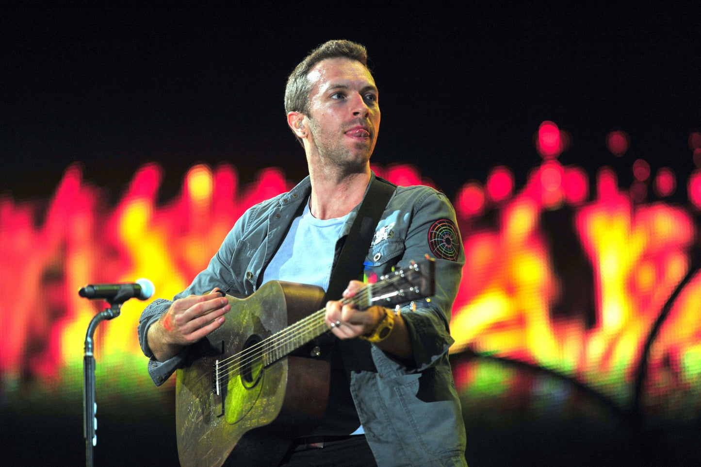 Coldplay - Chris Martin Stage at T in the Park July 08, 2011