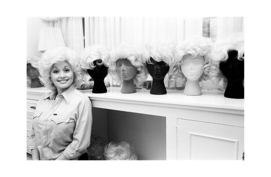 Dolly Parton - With Her Stage Wigs, USA, 1980 Print