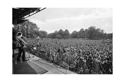 Don Mclean - On Stage at London's Hyde Park, England, May 1975 Print