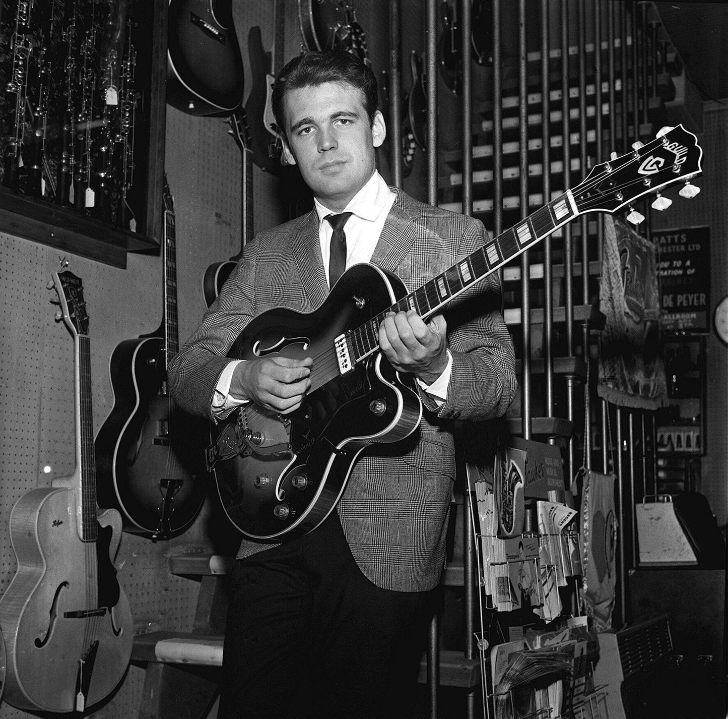Duane Eddy - At an Instrument Store, England, 1963 Print 2