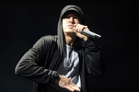 Eminem - At the Microphone on Stage, Scotland, 2010 Poster