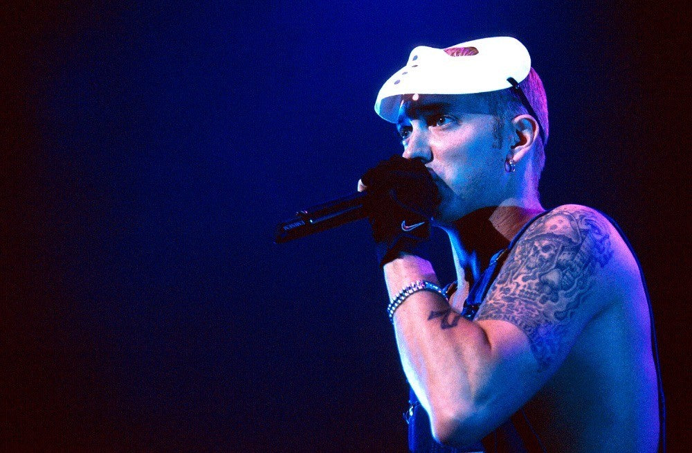 Eminem - Wearing a Psycho Mask on Stage, Australia, 2001 Poster (1/2)