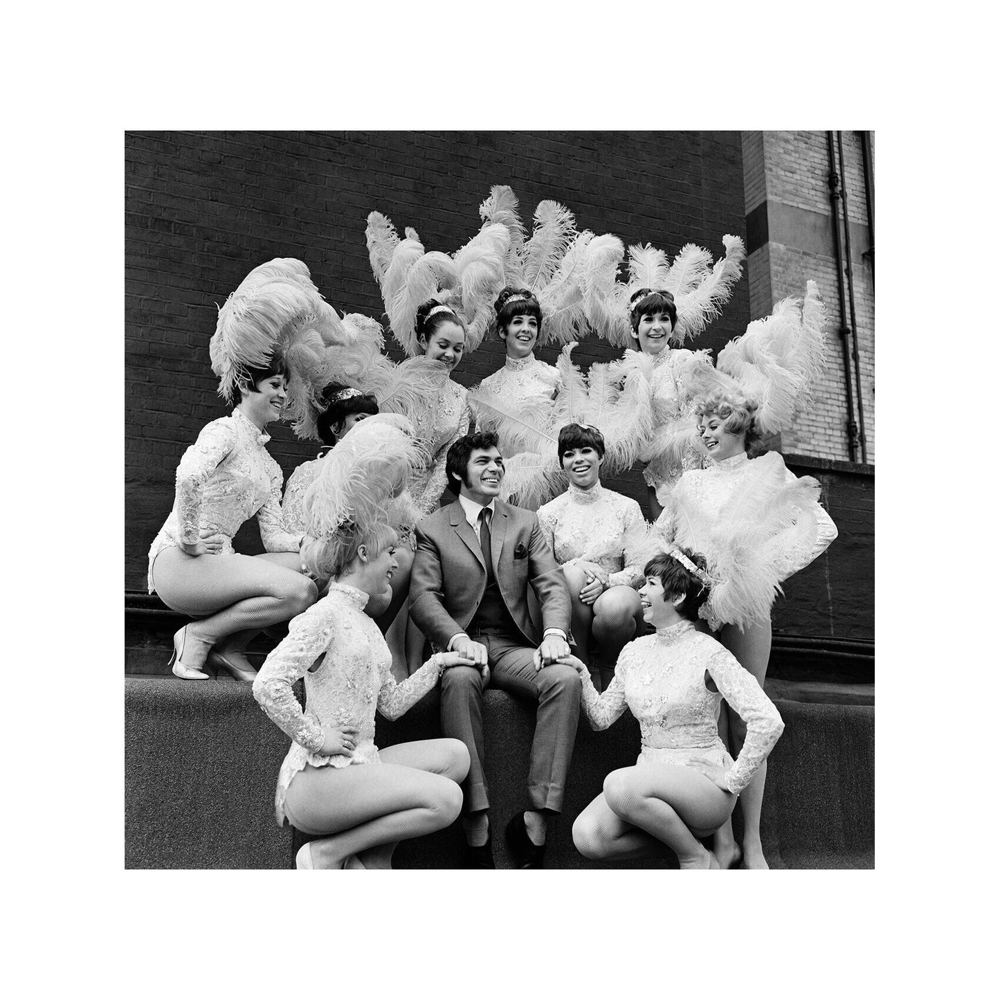 Engelbert Humperdinck - With Nine Chorus Girls, England, 1968 Print
