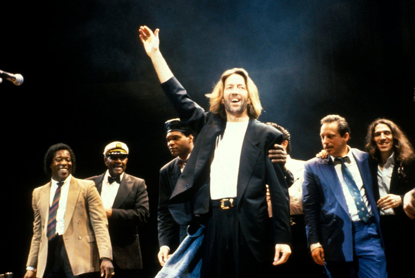 Eric Clapton - Cheering the Crowd at London's Royal Albert Hall, 1990 Poster 6