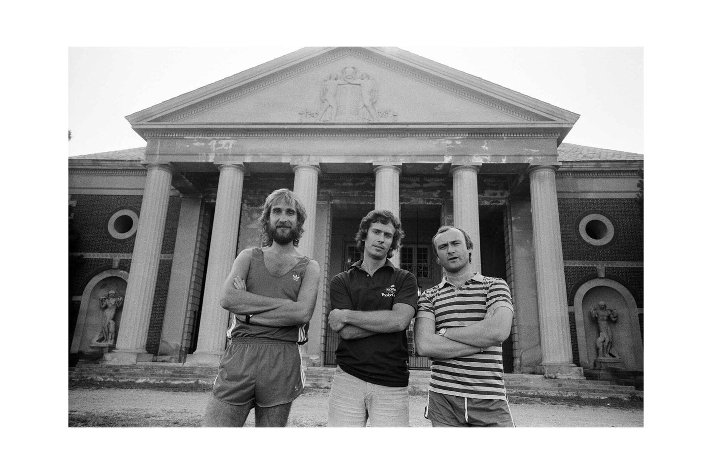 Genesis - Band Outdoors Before a Concert, USA, 1982 Print 2