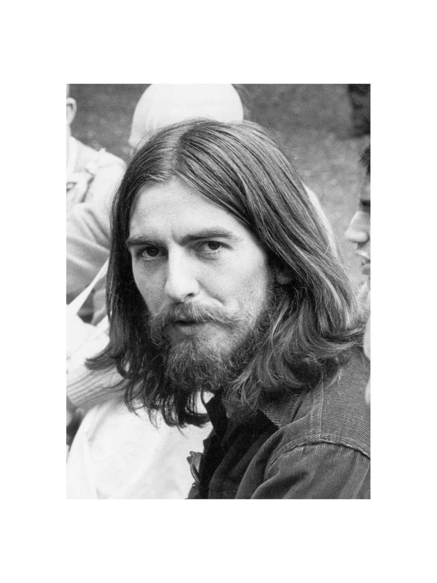 George Harrison - At a Radha Krishna Temple Meeting, England, 1969 Print