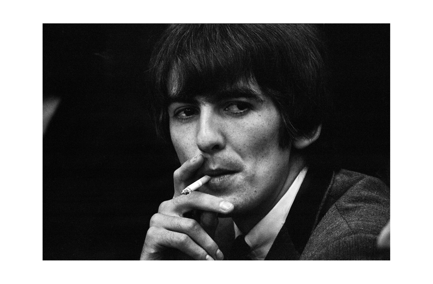 George Harrison - Smoking a Cigarette, USA, 1964 Print