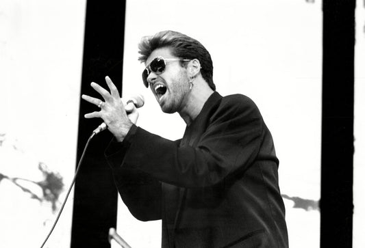 George Michael - Singing On Stage at Wembley, England, 1988 Print