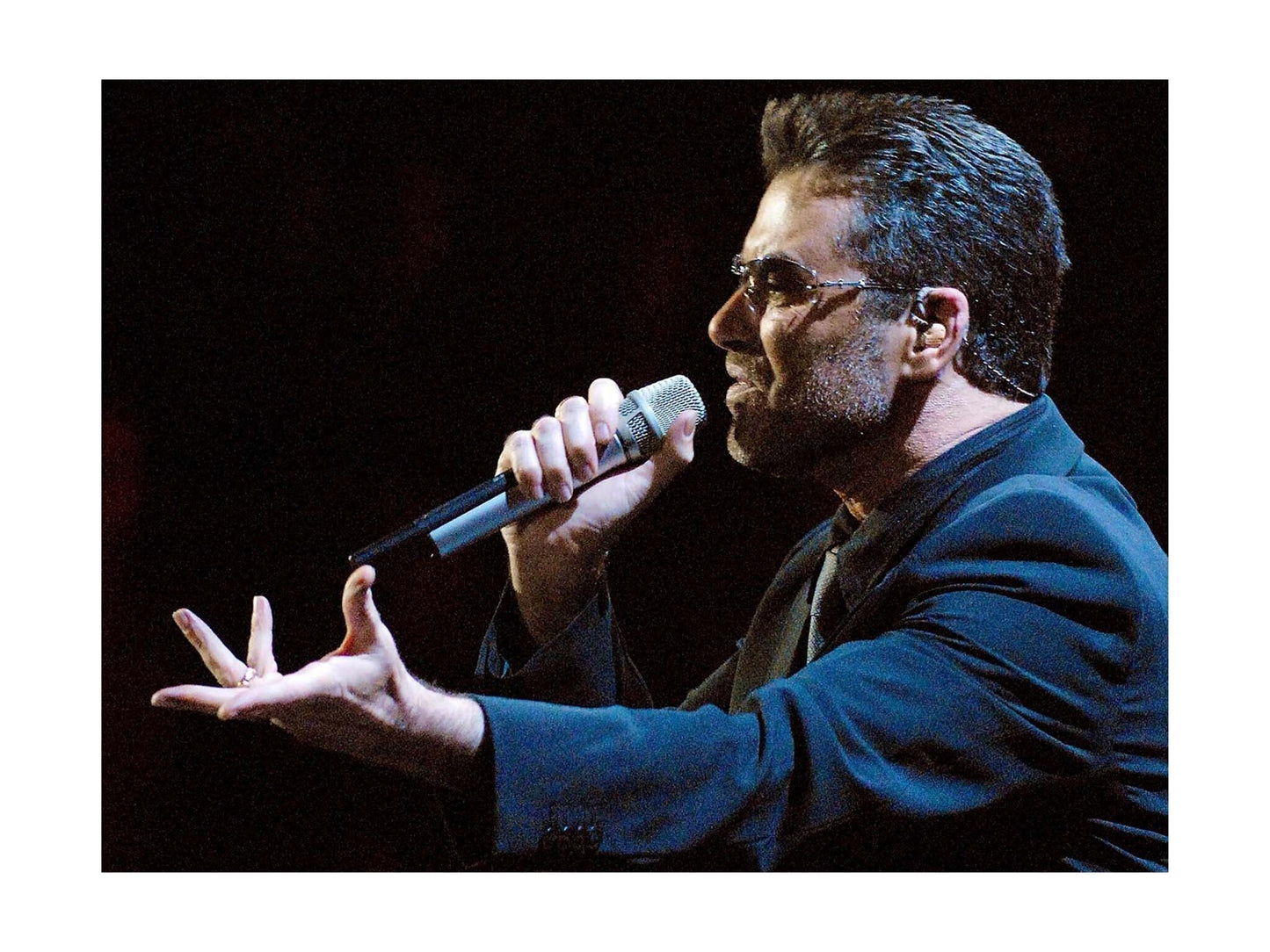 George Michael - Profile Singing Portrait, 2006 Print