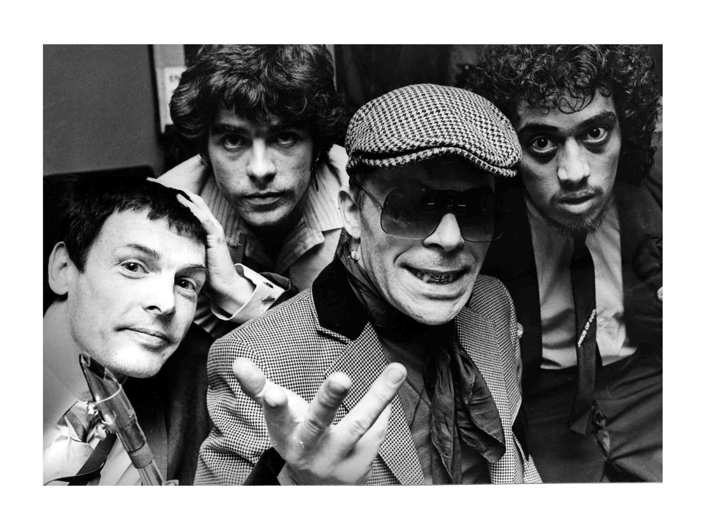 Ian Dury and the Blockheads - A Band Portrait at the Top Rank Suite, Wales, UK, 1978 Print (1/2)