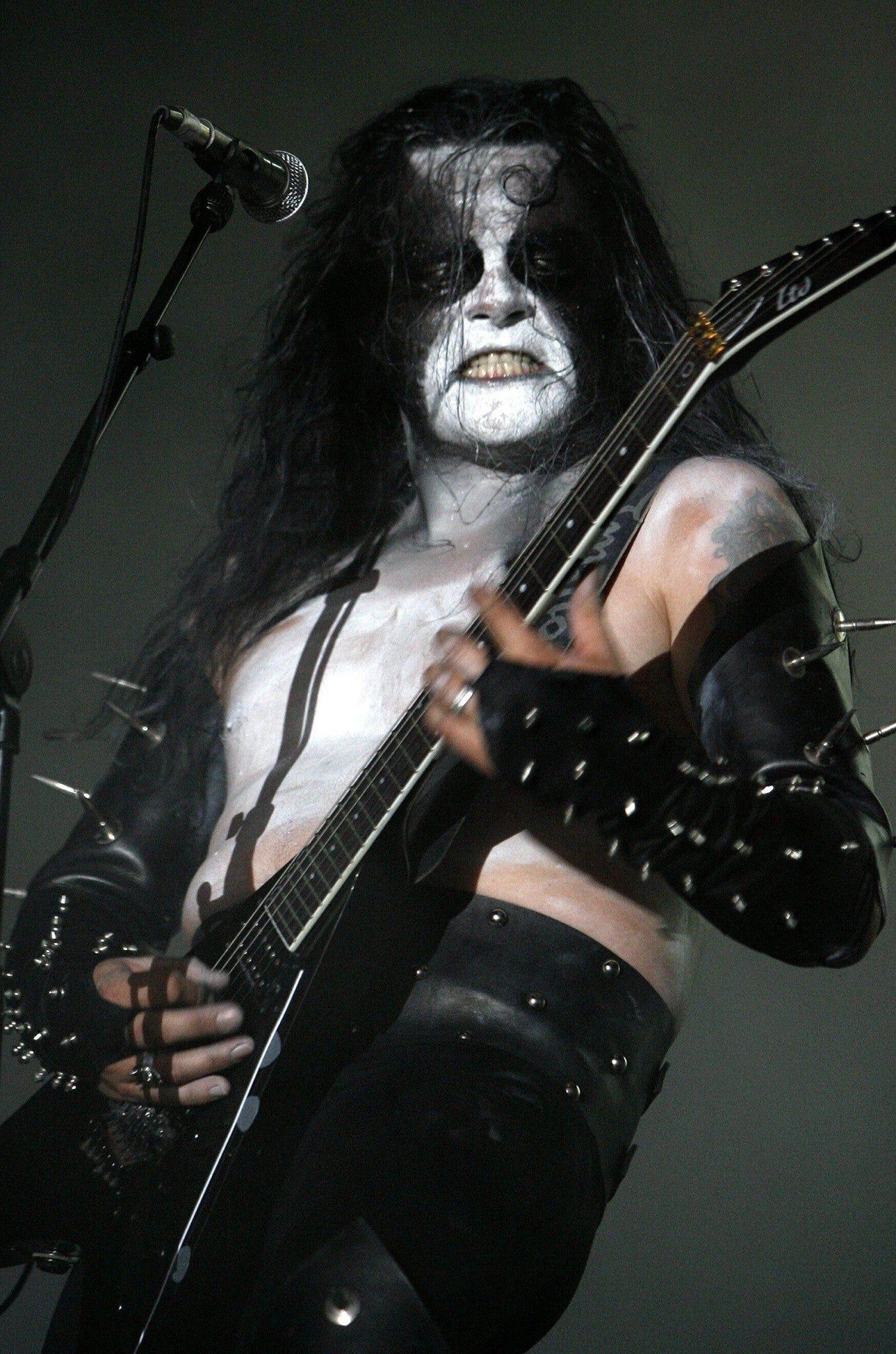 Immortal - Abbath's Portrait Playing Guitar on Stage, Germany, 2007 Poster (2/3)
