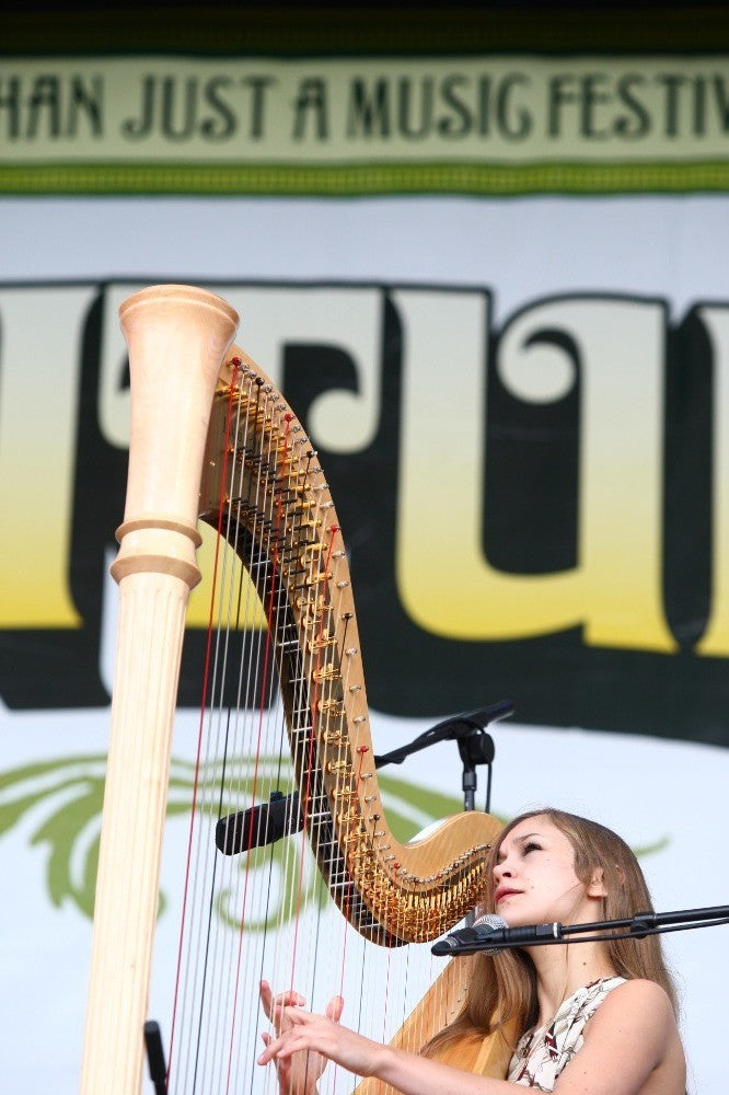 Joanna Newsom - Playing the Harp on Stage, England, 2008 Poster (1/2)