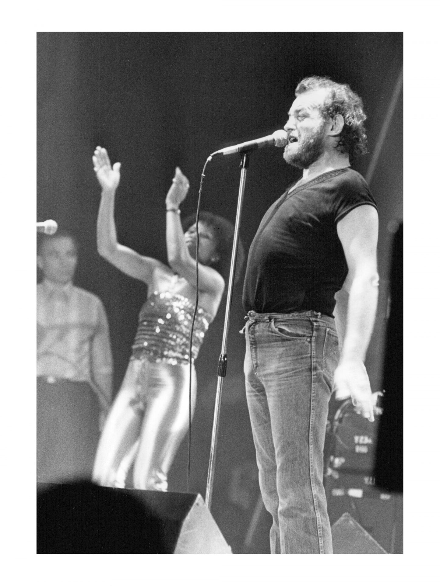 Joe Cocker - Singing on Stage, 1982 Print