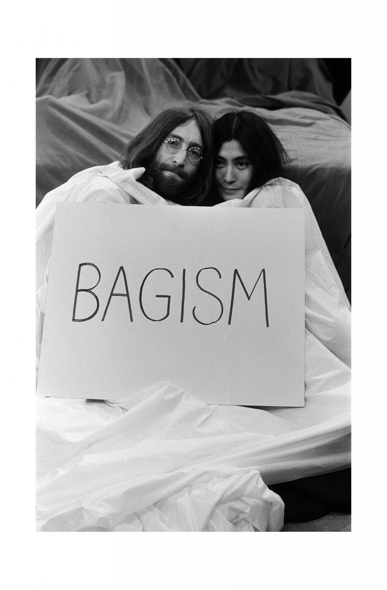 John Lennon - BAGISM! With Yoko Ono in Bed, England 1969 Print 1