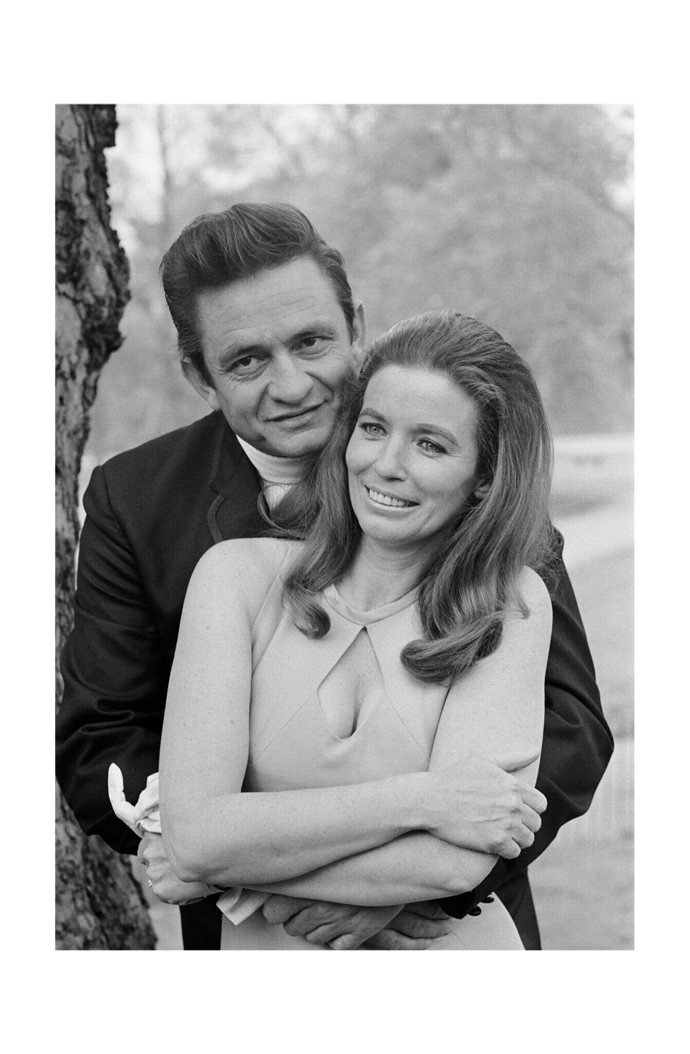 Johnny Cash - With His Wife June Carter, England, 1968 Print 2