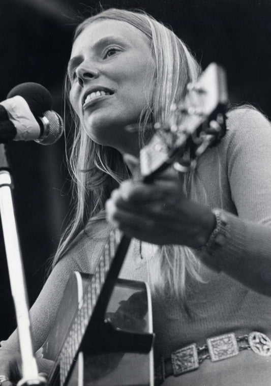 Joni Mitchell - At the Isle of Wight Festival, England, 1970 Print