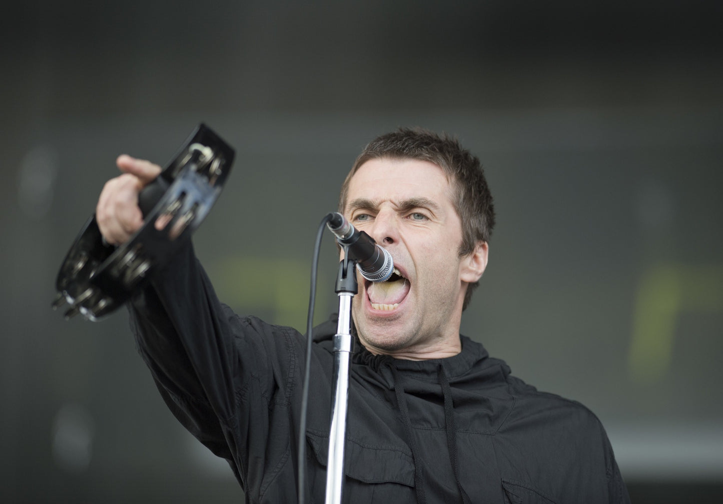 Liam Gallagher - At the Microphone in Concert, England, 2017 Poster