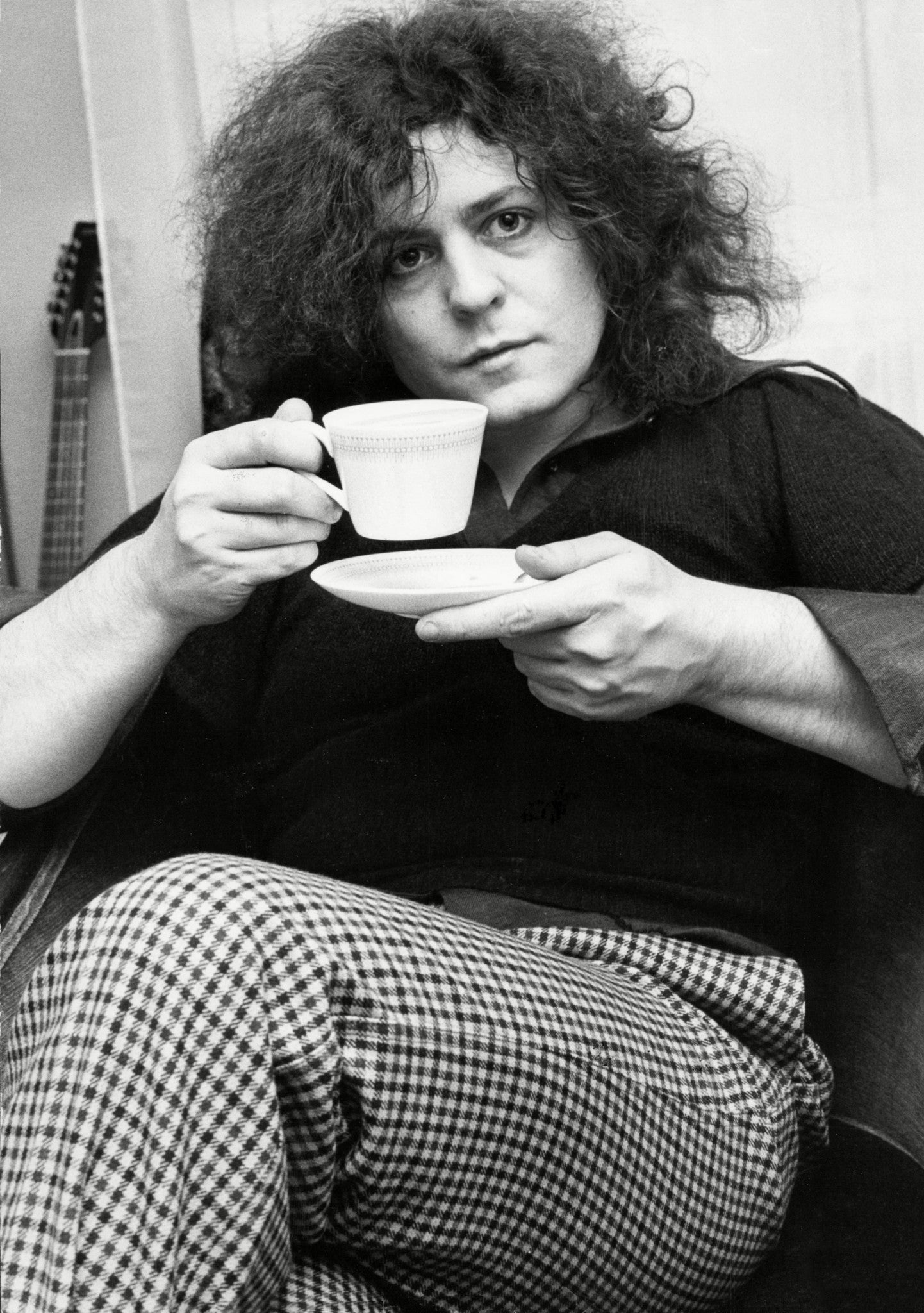 Marc Bolan - Drinking a Cup of Tea, 1975 Print