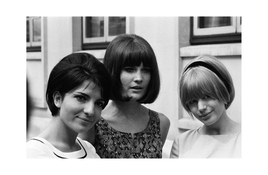 Marianne Faithfull - With Sandie Shaw and Dana Valery, England, 1965 Print