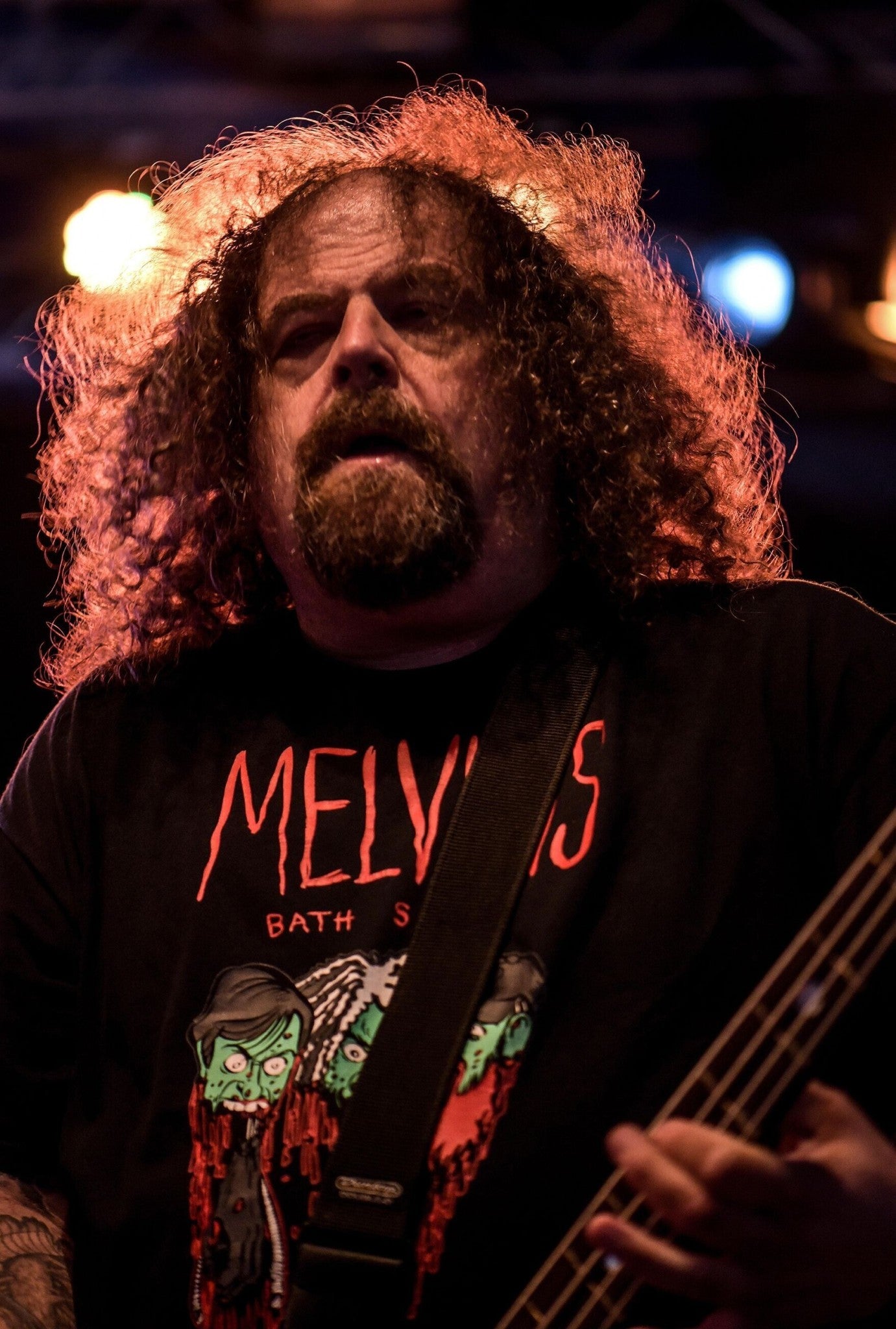 Napalm Death - Shane Embury's Stage Portrait with a Melvins T-Shirt, England, 2019 Poster (2/3)