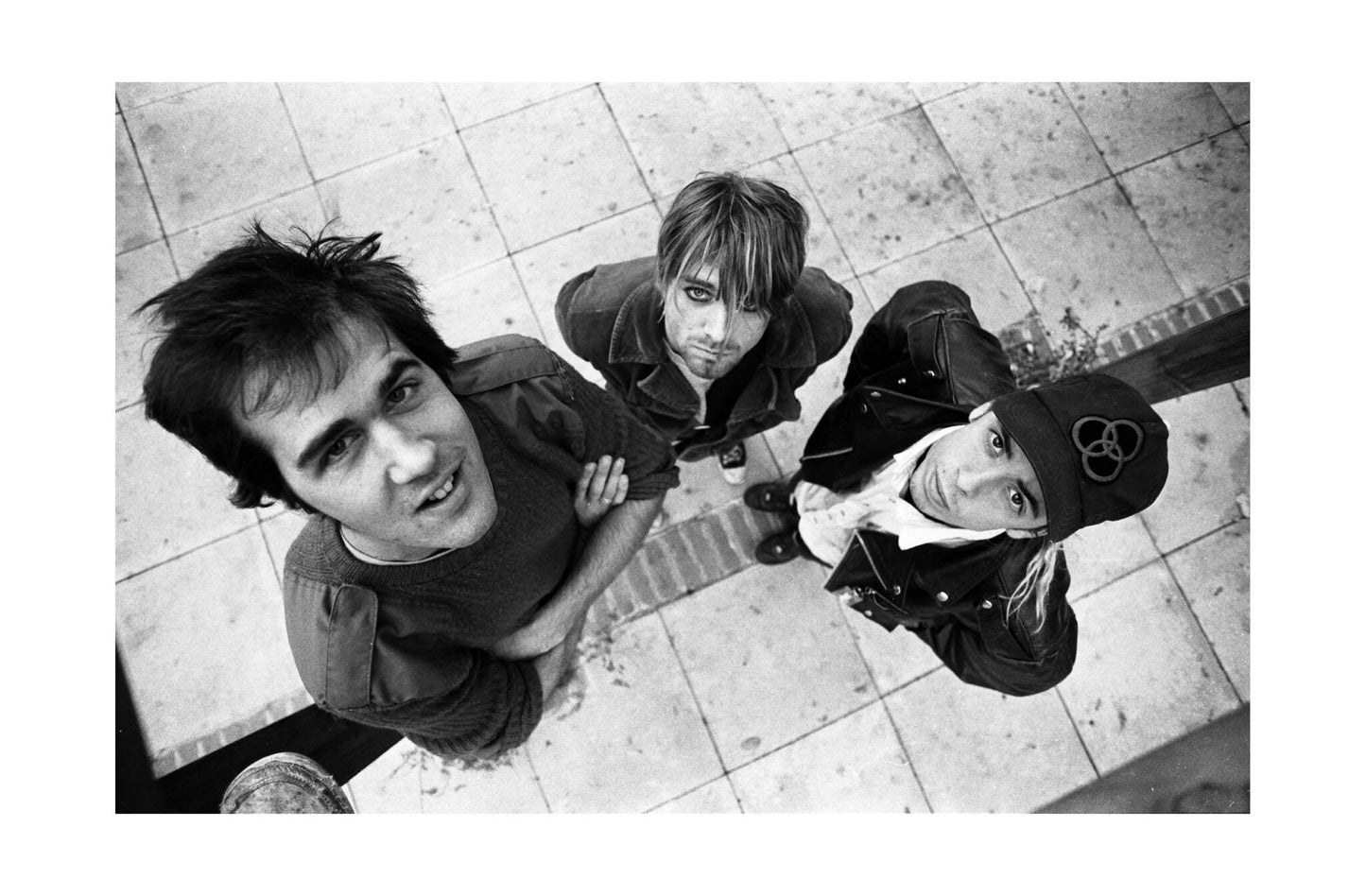 Nirvana - Band Portrayed From Above, England, 1990 Print (2/5)