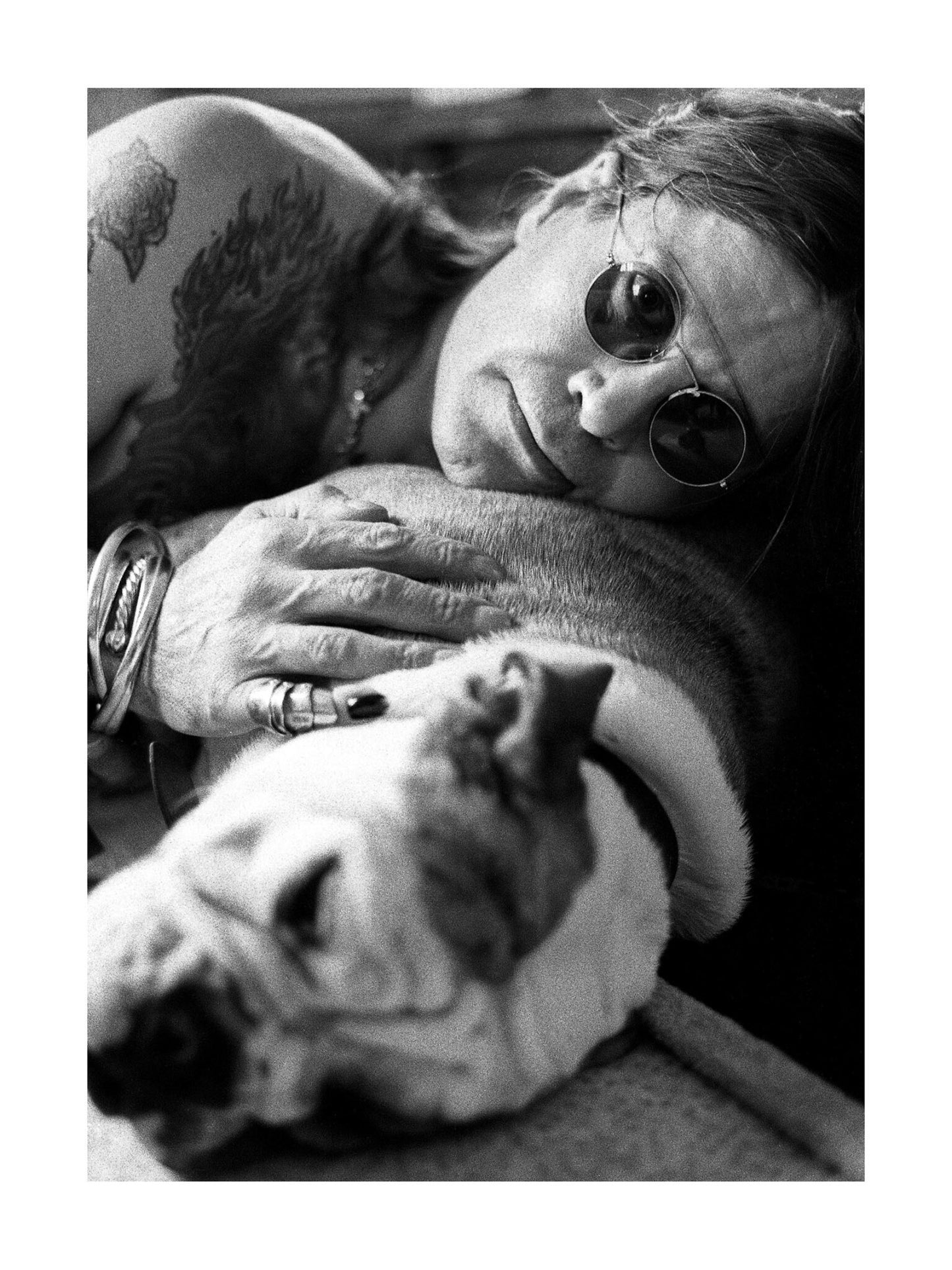 Ozzy Osbourne - With His Bulldog, England, 1997 Print (1/5)