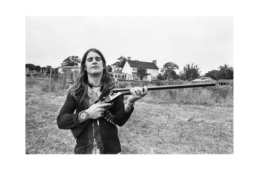 Ozzy Osbourne - With His Shotgun at Home, England, 1976 Poster