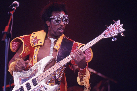 Parliament-Funkadelic - Bootsy Collins Playing Bass, France, 1989 Poster