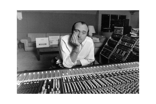 Phil Collins - Behind the Mixing Desk, England, 1989 Print