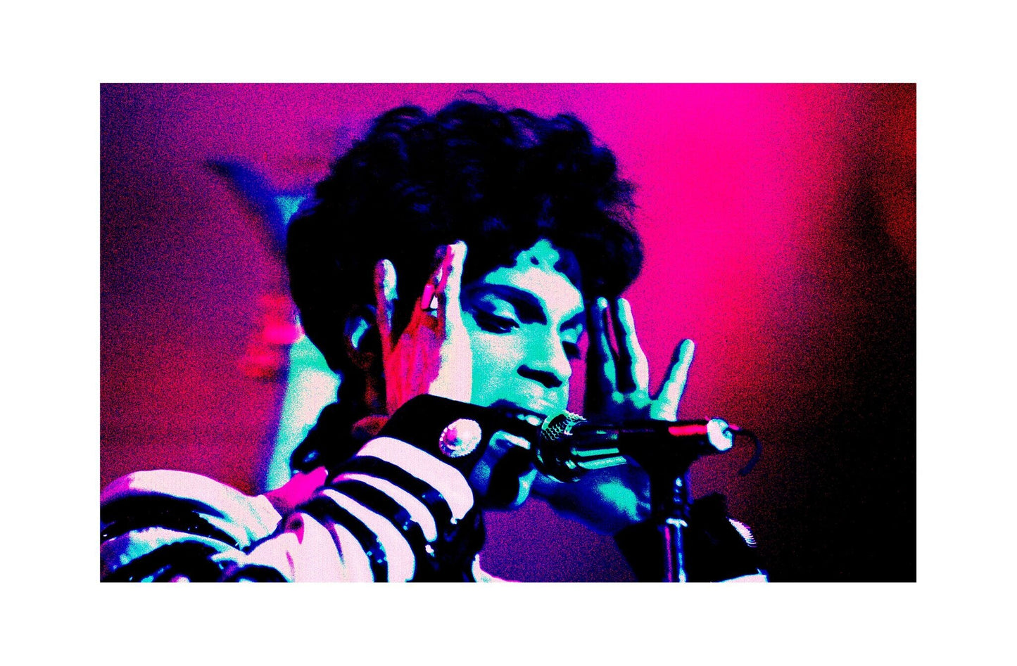 Prince - Singing Live with Psychedelic Lights, 1993 Print 2