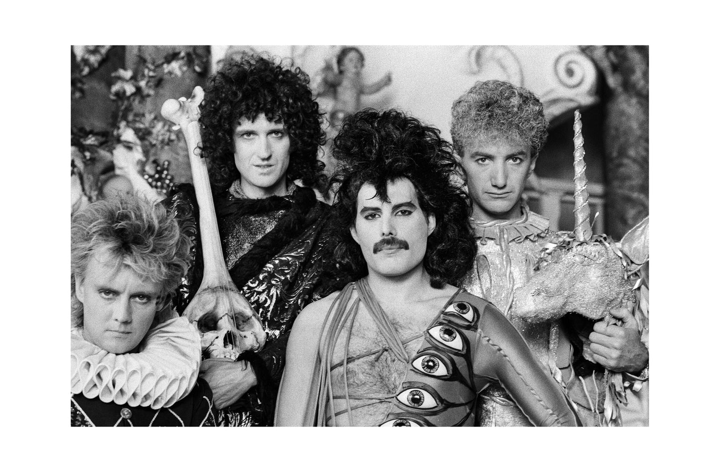 Queen - Band at the "Its A Hard Life" Videoshoot, 1984 Print