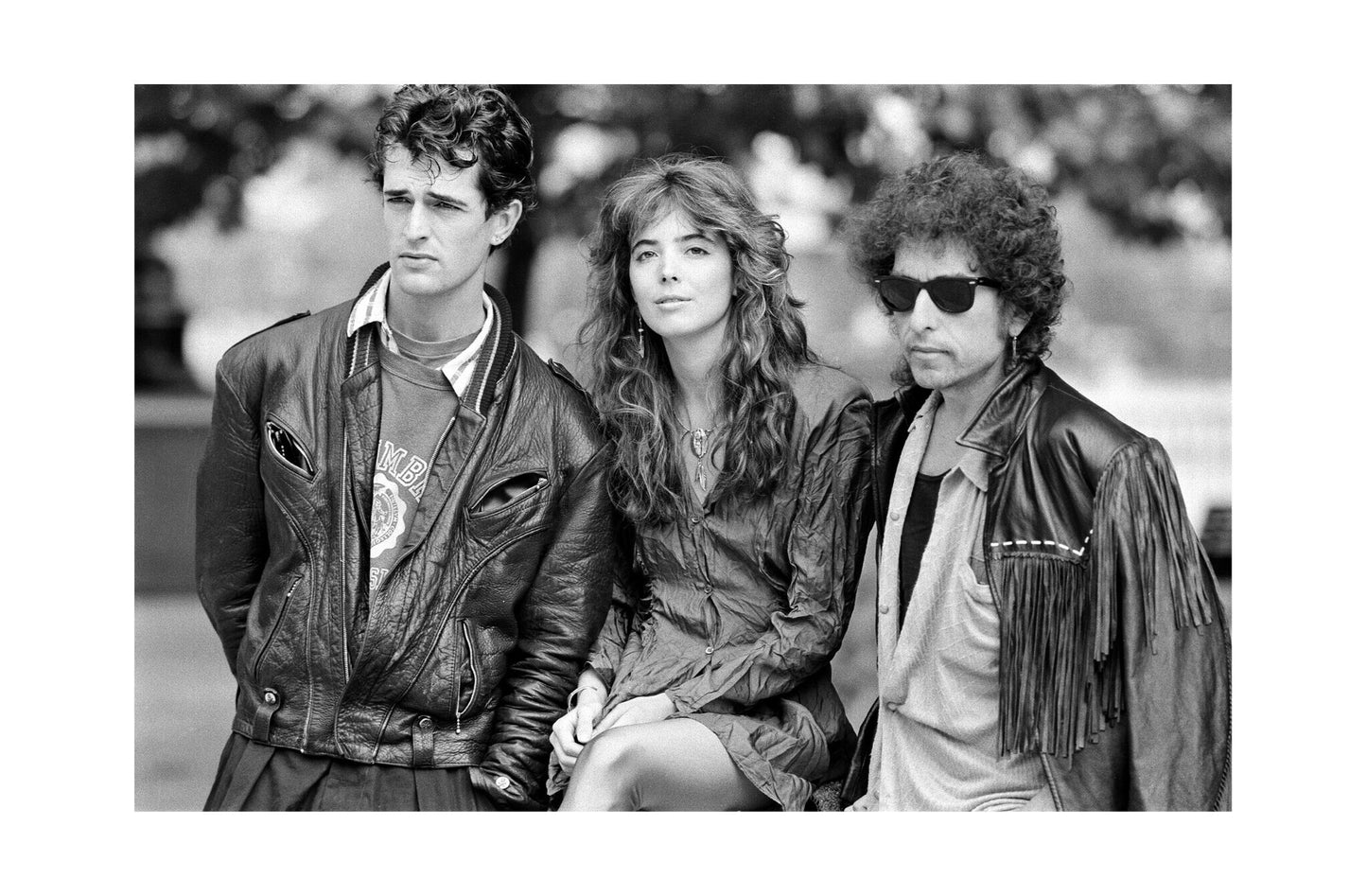Bob Dylan - With Rupert Everett and Fiona Flanagan, 1986 Print