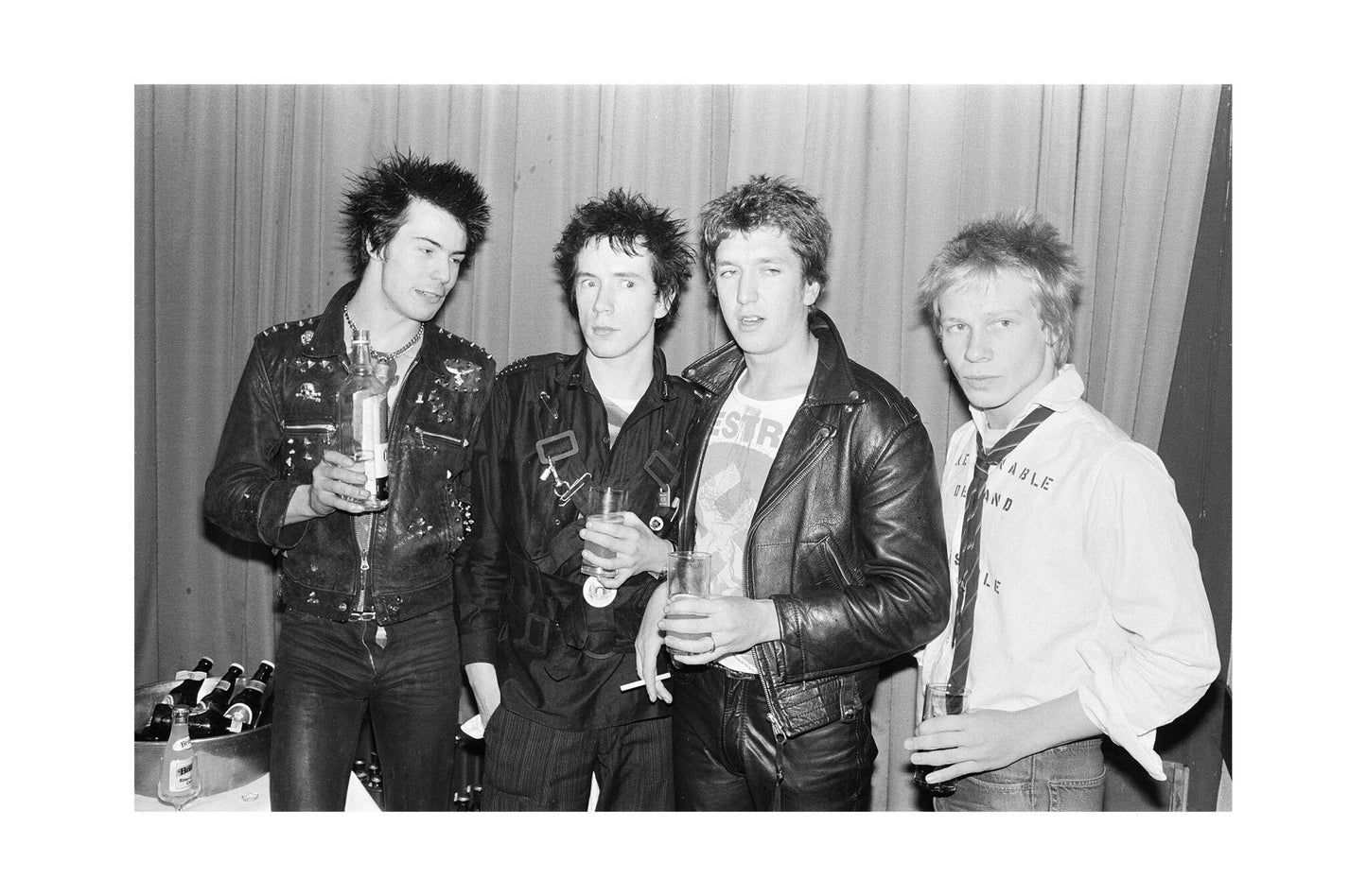 Sex Pistols - Getting Hammered Backstage, 1977 Print