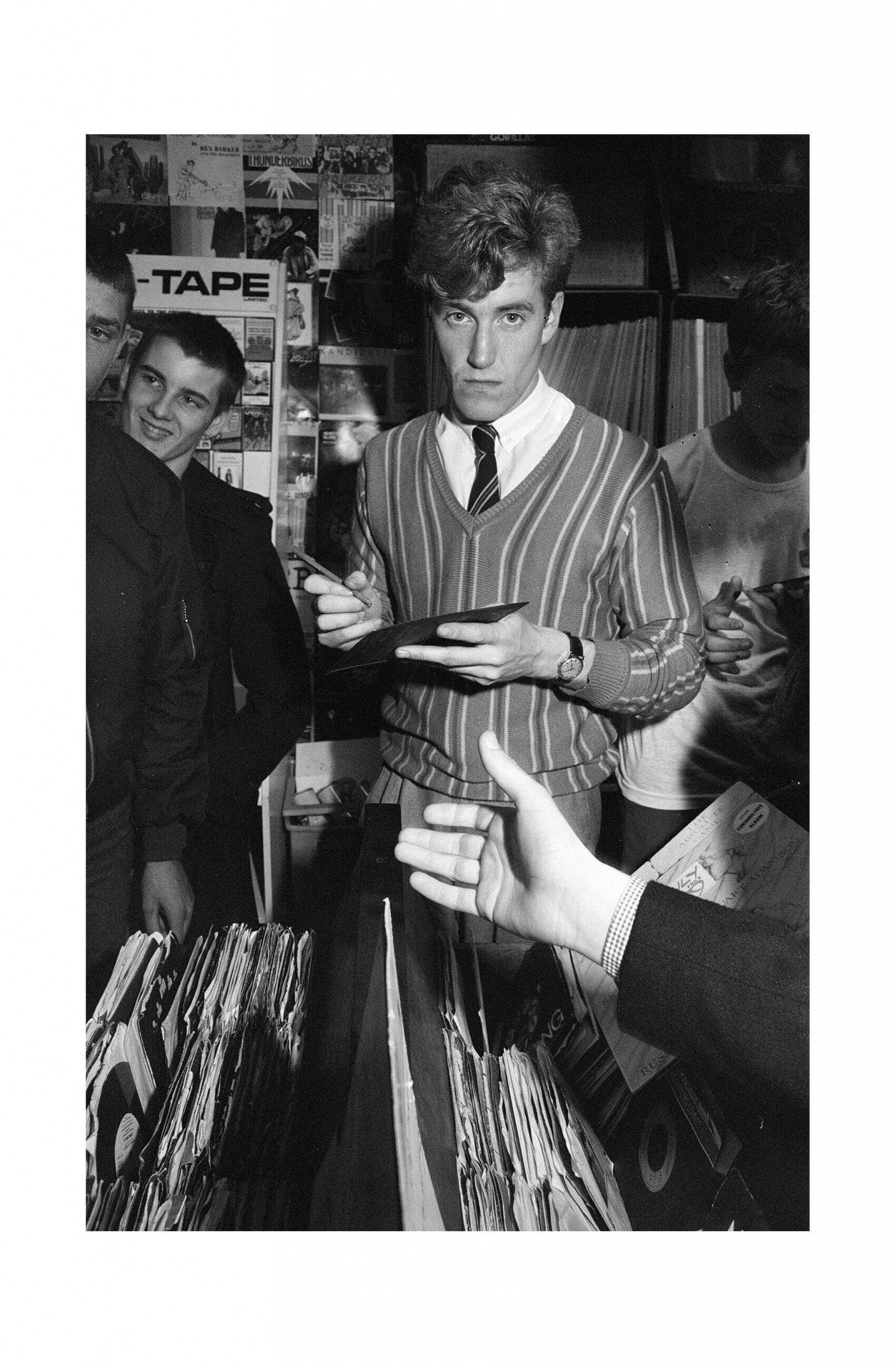 Skids - Band at the Quicksilver Record Shop, 1980 Print 2