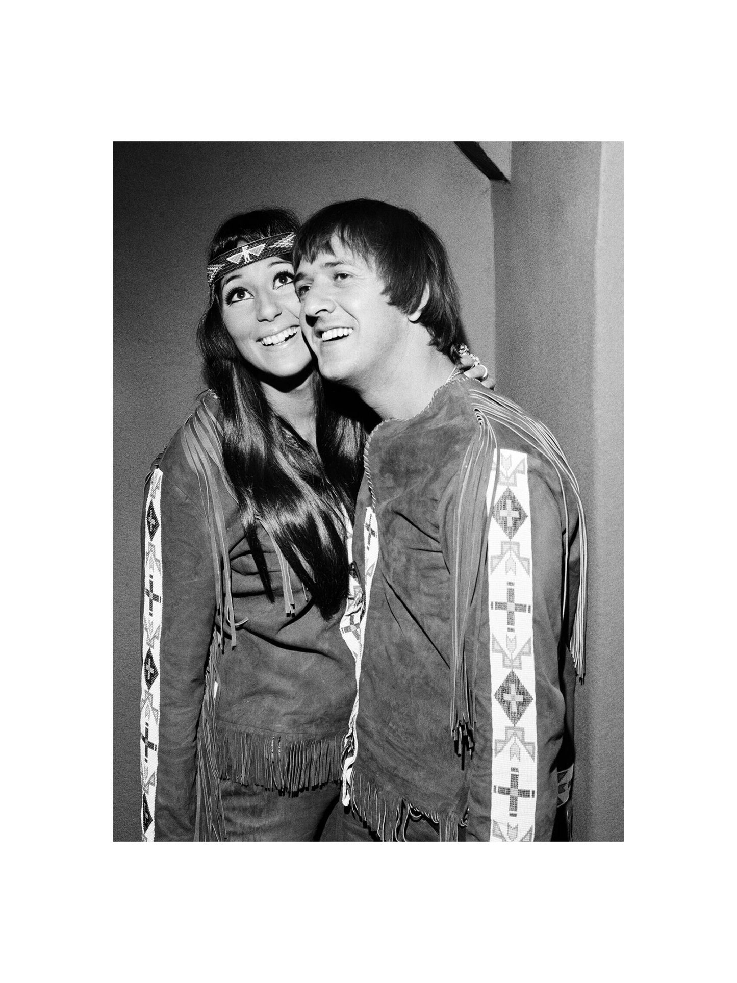 Sonny and Cher - Pop Duo Smiling, England, 1966 Print 2