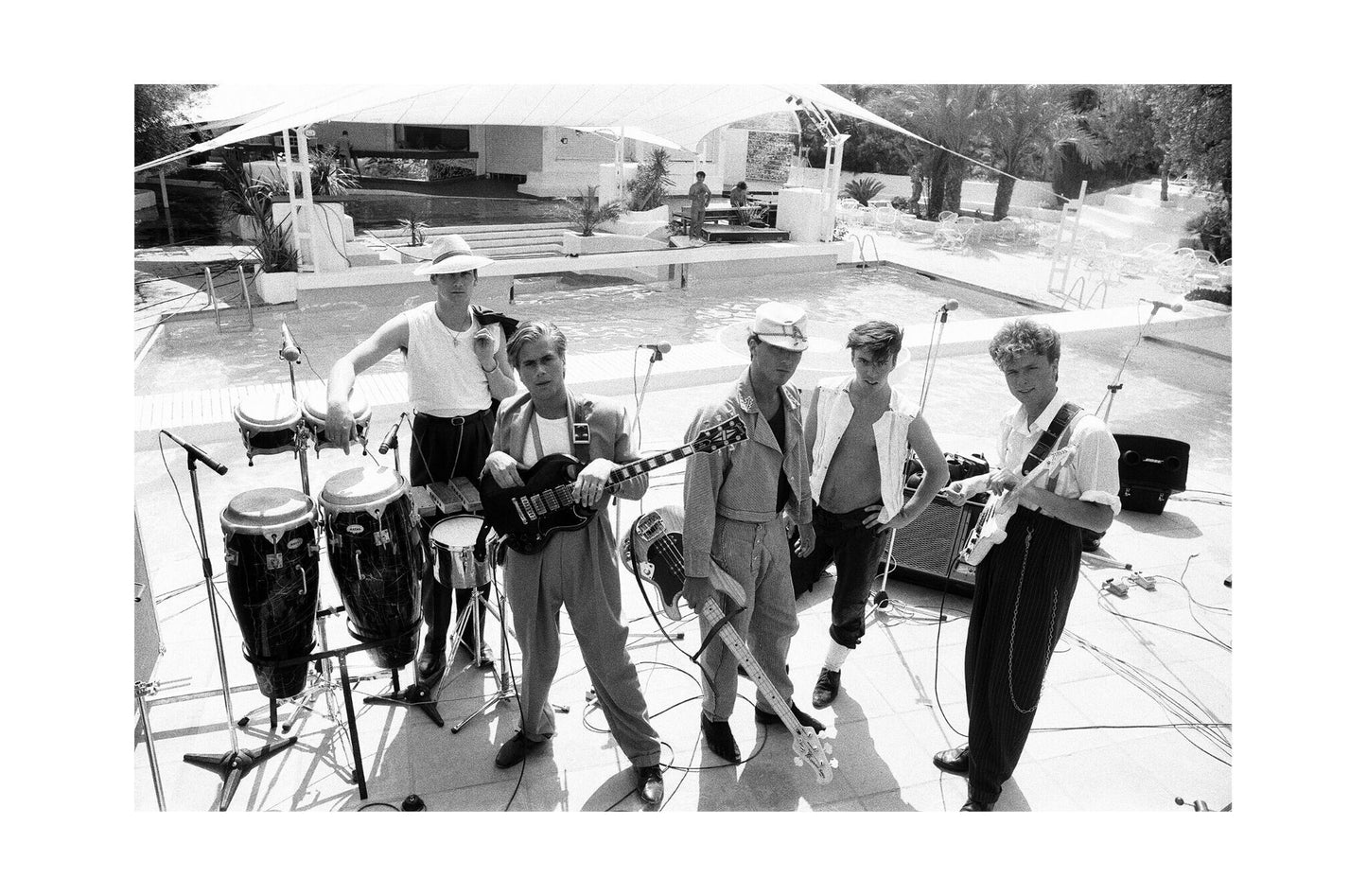 Spandau Ballet - Band on Stage in Ibiza, Spain, 1981 Print 3