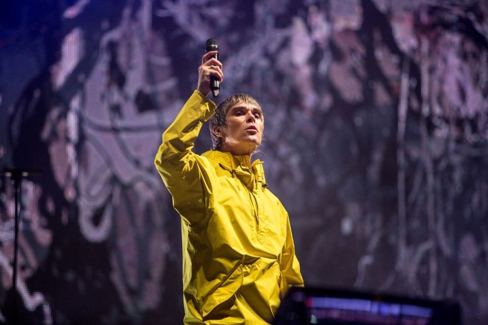 The Stone Roses - Ian Brown on Stage with Projections Backdrop, England, 2013 Poster (1/2)