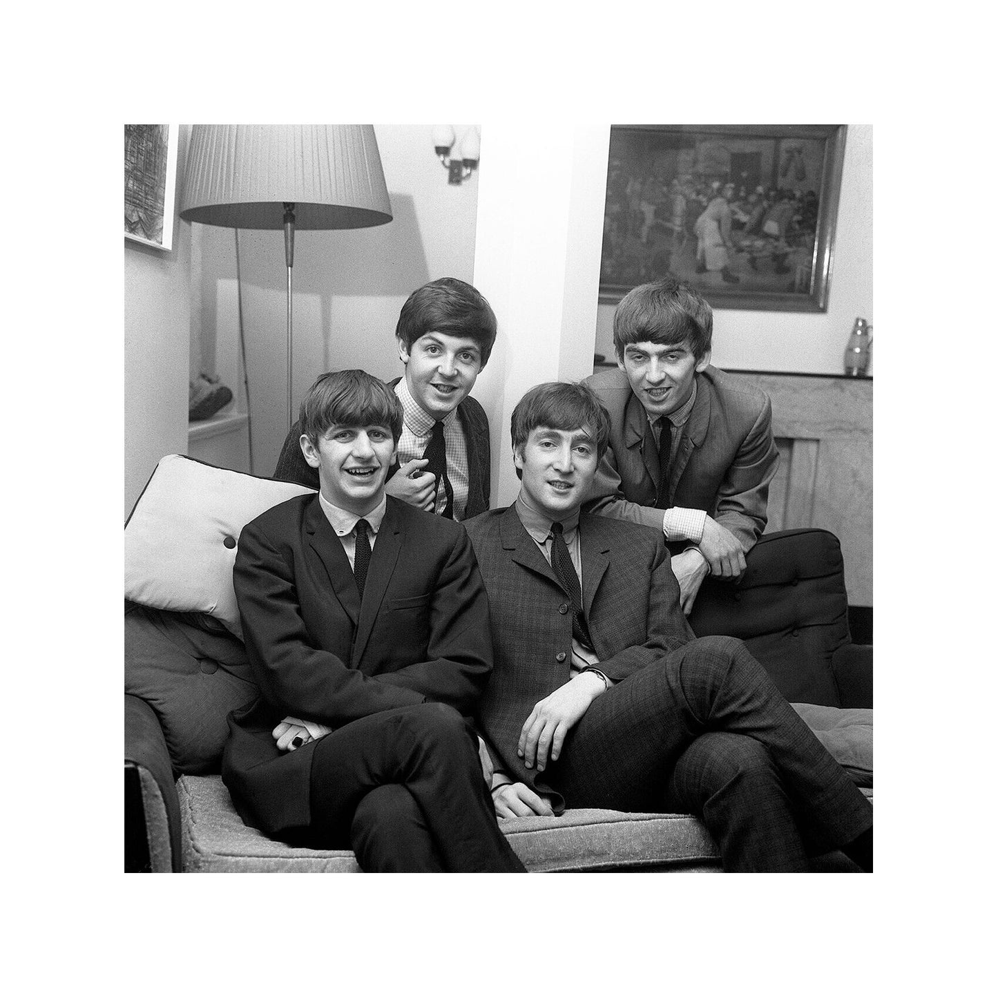 The Beatles - At the Home of Donald Zec, England, Print