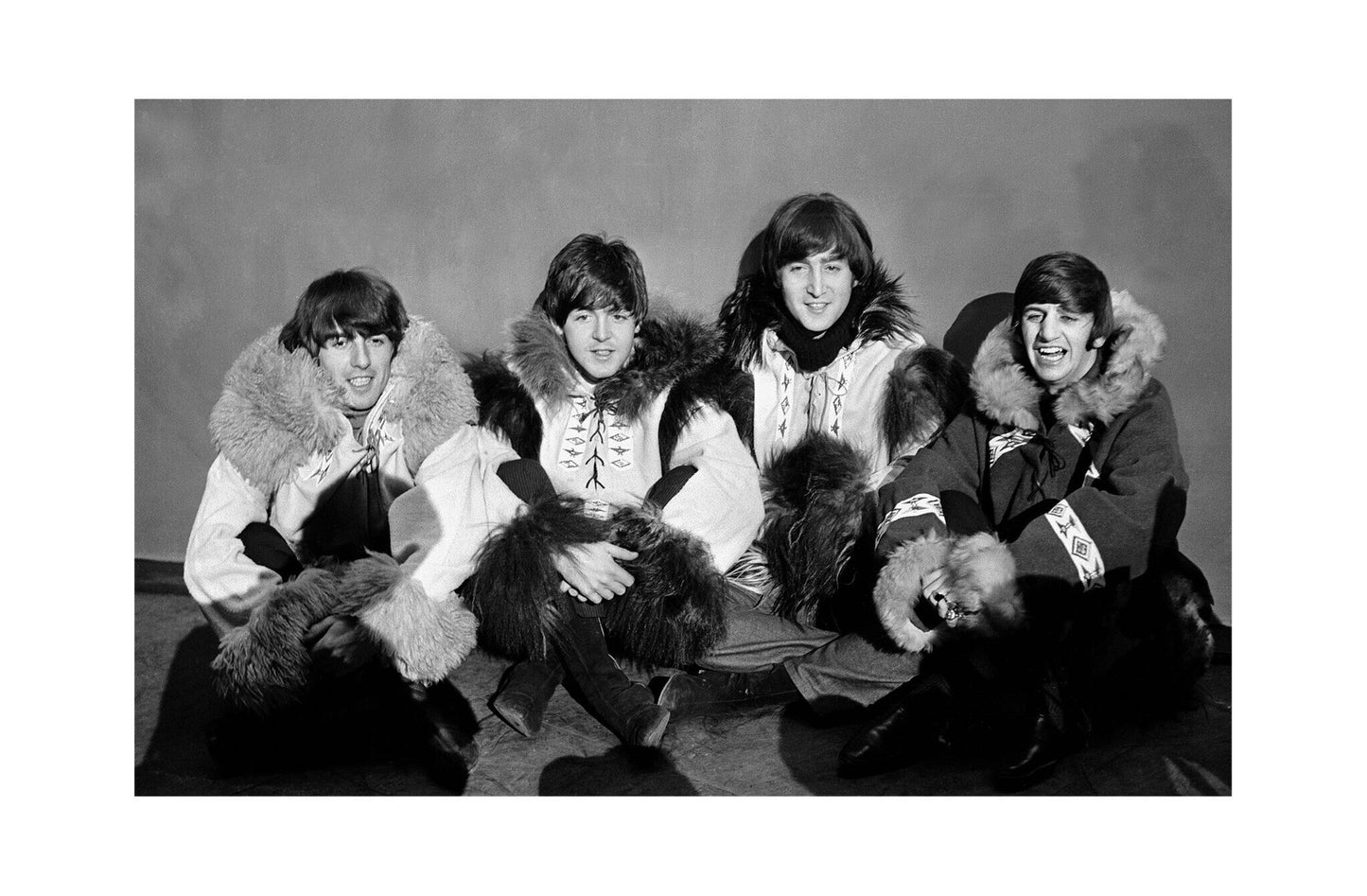The Beatles - Wearing Eskimo Outfits, England, 1964 Print