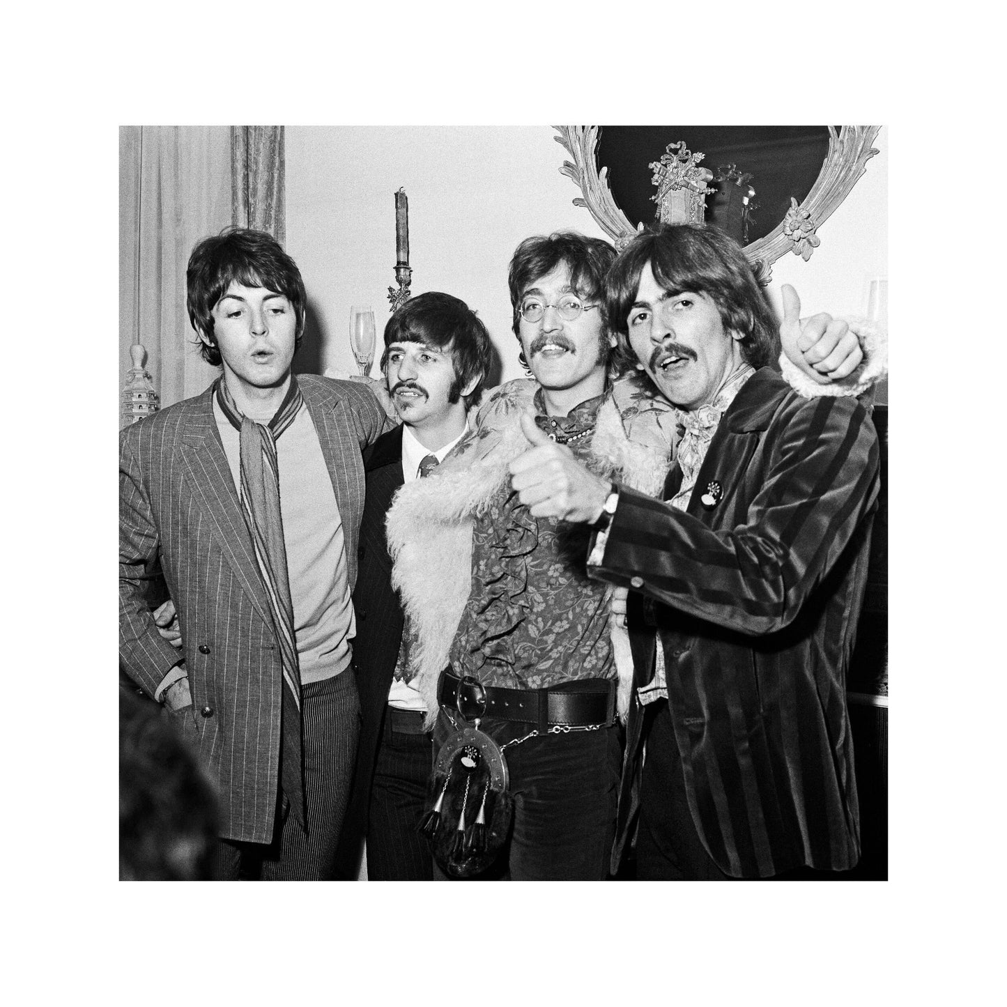 The Beatles - Band Celebrating, England, 1967 Print