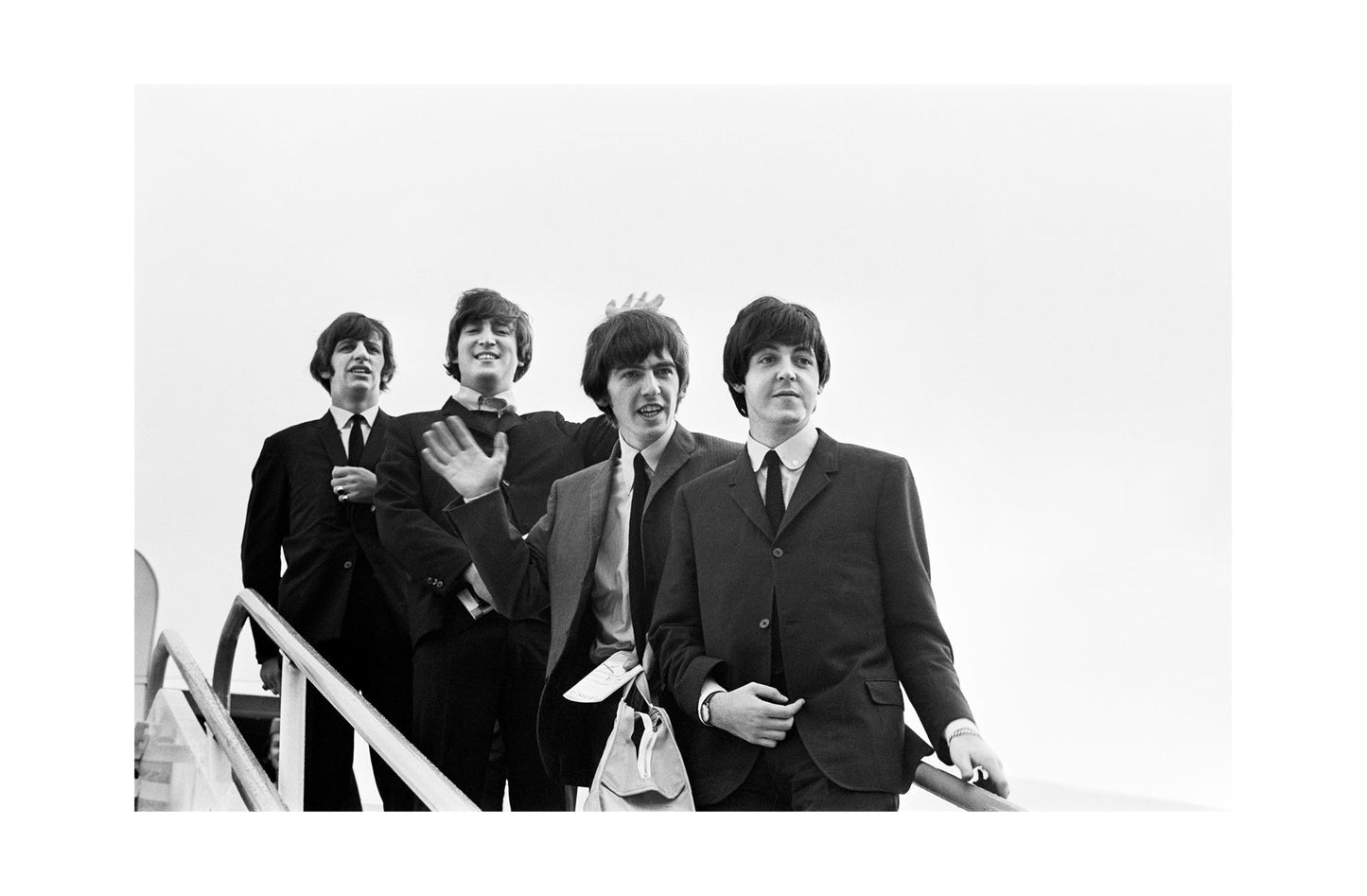 The Beatles - Arriving to the USA, 1964 Print
